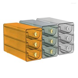 Storage Bottles Egg Holder For Refrigerator Automatic Rolling Box Stackable Three-layer Drawer Type Organiser Kitchen