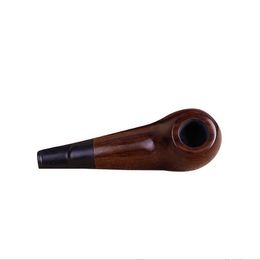 Solid black Wood Ebony Hand Tobacco Cigarette Smoking Pipe Filter Wooden Patterns Tool Accessories 3 Styles