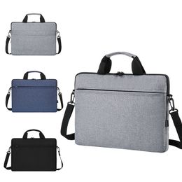 Bärningsväska för MacBook Air M1 -fall för Xiaomi Dell Asus 13 14 15 15,6 tum lätt axel Messenger Bag handväska portfölj