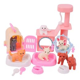 New Kawaii Fashion Handmade 19 Items/Lot Doll Pet Cat Dogs Accessories 30 Kids Toys Cute Things For Barbie DIY Christmas Present