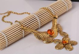 Pendant Necklaces Vintage Flower Long Design Sense Choker Necklace Women Maxi Pendants Jewellery Boho Ethnic Large