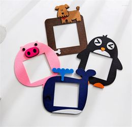 Wall Stickers 1PCS Various Cute Cartoon Felt Open Light Switch Decorative Switches For Living Room Bedroom Dustproof Protective Cover