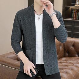 Men's Sweaters 2023 Cardigan Men Autumn Winter Thick V Neck Knitted Sweater Coats Causal Warm Fashion Mens Large Size Clothing 4XL