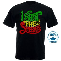 Men's T-shirts t Shirts s the Sheriff Printed Shirt Smoke High Rasta Mens Girls Tee Top Print Short Sleeve G7h5