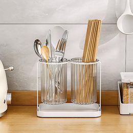 Organization Kitchen Cutlery Organizer Knife Stand Storage Holder Separate Spoon Fork Chopstick Cooking Tool Bucket Pantry Kitchen Accessorie