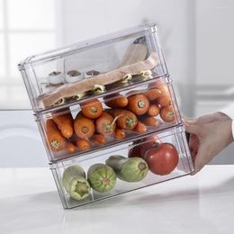 Storage Bottles Plastic Refrigerator Box With Lid Fridge Food Container Agricultural Saver Kitchen Jars