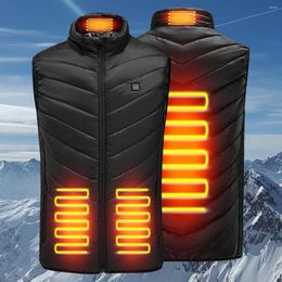 Hunting Jackets Heated Vest For Women Men Electric Heating Jacket USB Rechargeable Unisex Coat With 3 Levels And 4 Zones