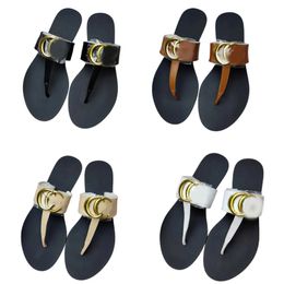 2023 Leather Thongs Sandal Women mens womens Slippers Fashion Thin Black Flip Flops Shoe Ladie Shoes Sandals Discount shoes size 35-42