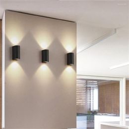 Wall Lamp Outdoor Waterproof Creative Simple LED Is Applicable To Store Cafe Office Acrylic Geometric Design