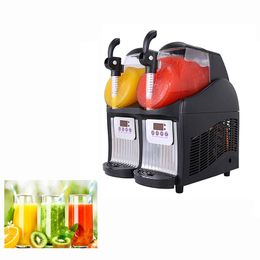 Processors Automatic Double Slot Snow Melting Machine Snow Mud Ice Beverage Cold Drink Machine Snow Slush Ice Cream Machine 5L