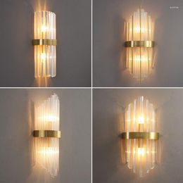 Wall Lamp Modern Crystal Lamps For Living Room Hall Foyer El Luxury Art Decor Gold Led Sconce Indoor Lighting Fixtures Home