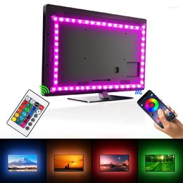 Strips LED Bluetooth USB Strip Light SMD DC 5V RGB Lights Flexible Lamp Tape Ribbon TV Desktop Diode TapeLED StripsLED