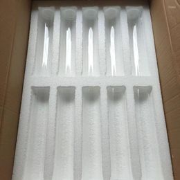 Candle Holders 10 Pcs/lot Wedding Props Backgammon Holder Decoration High Transparent Hollow Tube 25cm Glass Round