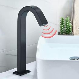 Bathroom Sink Faucets Smart Sensor Faucet For Washing Washbasin Water Tap Mixer Waterfall Basin