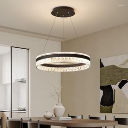 Chandeliers Black And White Gold Modern Dimmable Chandelier For Living Room Bedroom Restaurant Office Coffee Shop Apartment Villa Lighting
