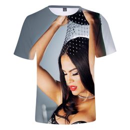 Men's T Shirts 2023 Anime T-shirt Natti Natasha 3D Tee Summer Preppy Style Men/Women Street Clothes Retro Gothic Youthful Tops
