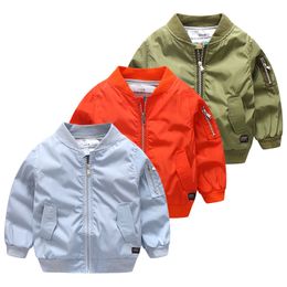 Jackets 2023 Spring Casual 2 11 12 Years Teenage Children Full Long Sleeve V Neck Zipper Tops Outwear Coats Kids Baby Boy Jacket Autumn 230506