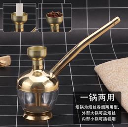 Smoking Pipes Hot selling copper alloy pipe water filtration dual purpose smoking filter