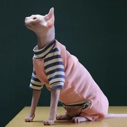 Clothing Winter Cotton Sphinx Cat Clothes Jumpsuit For Kittens Warm Pet Jacket Pink Puppy Clothing Small Dogs Kitty Pullovers Autumn
