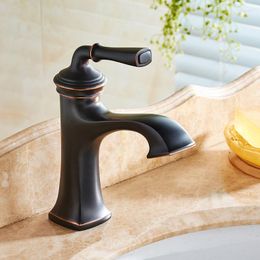 Bathroom Sink Faucets ORB Brass Faucet Vessel Basin Mixer Tap Cold Water Oil Rubbed Bronze Black 2221391