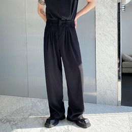 Men's Pants 2023Casual Loose Korean Trousers Straight Male Suit Men Streetwear Fashion Vintage Long Net Celebrity Modeling