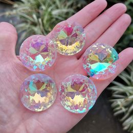 Garden Decorations 510pc 30mm Crystall Suncatcher Sunflower Chandelier Prism Glass Hanging Pendant Faceted Home Wedding Window Decor Figurine 230506