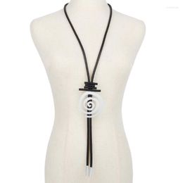 Pendant Necklaces Colorful Long Rubber Necklace Women Vintage Metal Iced Out Neckalce Goth Body Jewelry Punk Clothes Decor