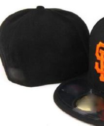 Ready Stock Wholesale High Quality Men's San Diego Sport Team Fitted Caps SF Flat Brim on Field Hats Full Closed Design Size 7- Size 8 Fitted Baseball Gorra Casquette A4