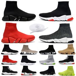 Designer sock shoes casual shoes Triple Black White Red Beige Casual Sports Sneakers Socks Trainers Mens Women Platform Shoe Trainer size 36-45