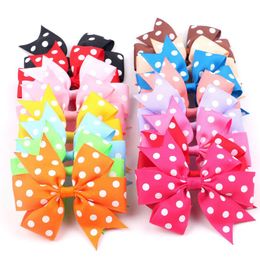 Accessories 50pcs Large dog bows Alloy Clip Dot Designs Big dog hair bows for holidays pet dog hair accessories pet grooming products