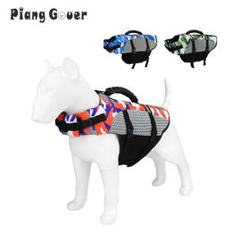 Vests Camouflage Dog Life Vest Pet Life Jacket Dog Clothes Swimwear Pet Swim Tactical Outdoor Supplies