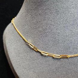 Chains MADALENA SARARA Pure 18k Yellow Gold Rope Chain Necklace Au750 Women Choker Quality Texture American European Style