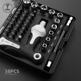 Schroevendraaier Greener 38 in 1 Screwdriver Set of Screw Driver Bit Set Multifunction Household Repair Hand Tools Remove Screws Cross Torx Hex