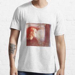 Men's T Shirts Edvard Munch - The Sick Child T-Shirt Mens Casual Stylish Quick-drying