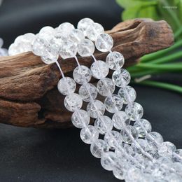 Loose Gemstones Joanlyn Grade Natural Clear Quartz Crackle Beads 6mm-16mm Smooth Polished Round 15 Inch Strand CQ05