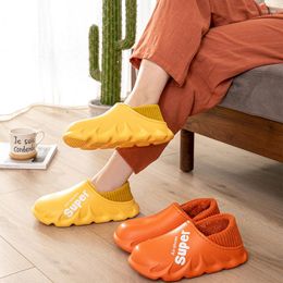 Slippers 2023 Super Winter Men Women Home Warm Waterproof Slides Couples Non-Slip Sandals Plush Indoor Outside Shoes