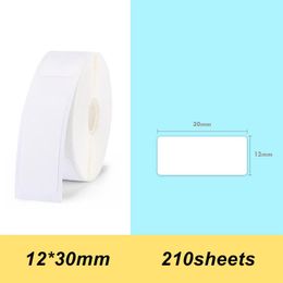 Thermal Printing Label Paper Barcode Price Size Name Blank Labels Waterproof Tear Resistant 12 30mm 210pcs/roll