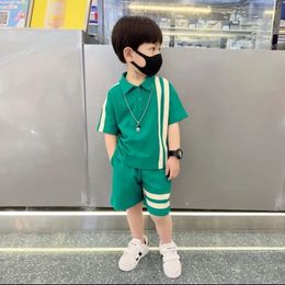 Family Matching Outfits Boy Set kid Boys Suit Cotton Summer Casual Outing Clothes Top Shorts 2PCS Clothing for Children s 2 12 years 230506