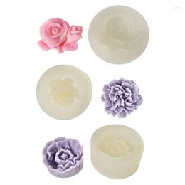 Baking Moulds 3D Rose-Bouquet-Candle Silicone Mold Table Decoration Carnation-Bouquet Resin Epoxy Luxury-Unique Wedding Gift