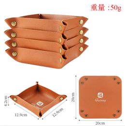 Smoking Pipes PU leather straw tray, simple and portable hand roll operation tray, waterproof and non fading tobacco tray