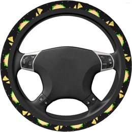 Steering Wheel Covers Colourful Taco Car Cover For Women Girls Men Universal 15 In Anti Slip Breathable Neoprene Cute Auto SUV