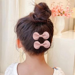 Hair Accessories 3/4PCS Girls Bow Clip Set Bowknot Fabric Hairpins Hairstyle Sweet Floral Barrettes For Toddlers