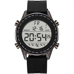 Wristwatches SYNOKE Sports Watches For Men Ultra-thin Design Big Numbers Digital Watch Man Waterproof Casual Electronic Clock Reloj Hombre