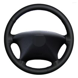 Steering Wheel Covers Car Cover Hand-stitched Black Artificial Leather For Xsara Picasso 2003-2010 Partner 2003-2008