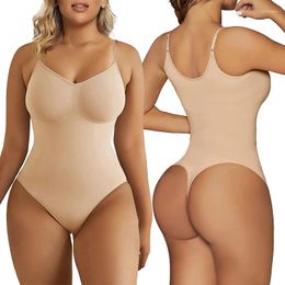 Women's Shapers Dreamlikelin Bodysuit For Women Tummy Control Shapewear Seamless Sculpting Thong Body Shaper Tank Top