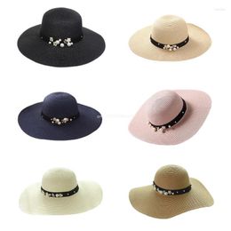 Wide Brim Hats Portable Beach Hat Woven Fisherman Gift For Camping Climbing Lovers Dress-up Dropship