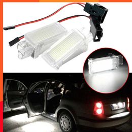 New 2X LED Trunk Boot Luggage Light Lamp For Skoda Octavia Fabia Superb Roomster Kodiaq Luggage Compartment Dome Light Waterproof