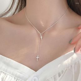 Chains Cross Pendant Tassel Chain Necklaces For Women Girls Trendy Classic Double Necklace Fashion Jewellery Gifts