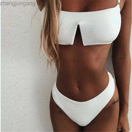 Designer Fashion Bikini New Women's Swimsuit Bra V-shaped Swimsuit T Shirt Tops