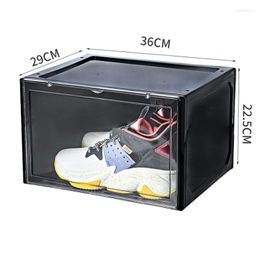 Storage Bottles Transparent Shoe Cabinet Plastic Magnetic Absorption PP Box Acrylic Dust-proof Basketball Flip
